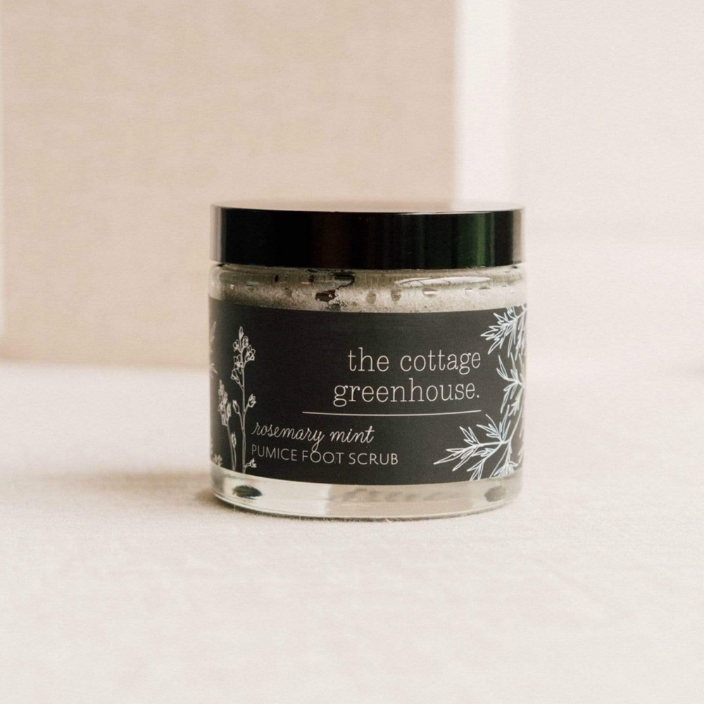 The Cottage Greenhouse Rosemary Foot Scrub